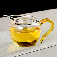 倍炫 茶具配件 加厚耐热玻璃公道杯 分茶器功夫茶具喝水杯茶道 逸致公杯