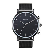 纽曼(Newmine)蓝牙智能电话手表男女 老人求救 计步器运动游泳手表 自营百搭时尚KW16黑色