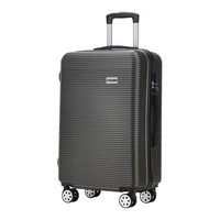 秀乐途(Surelaptop) 万向轮拉杆箱耐磨抗摔26英寸旅行箱男女行李箱登机箱 枪色