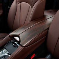 小忙牛（Mcow）适用别克昂科威装饰改装内饰中控台面板档位手刹旋钮亮条片桃木纹 昂科威 桃木纹 扶手箱饰框