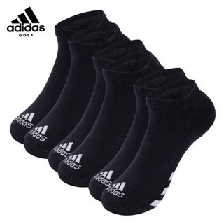 阿迪达斯（adidas）袜子 吸汗厚底毛巾袜 高尔夫球袜 黑色CF8443