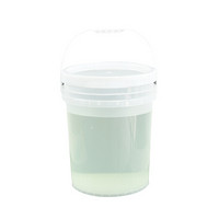 谋福1113 食品级塑料桶密封桶小水桶包装桶 龙虾打包桶（塑料桶（20L透明 加厚带提手）5个装  ）