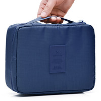 40000KM 便携式洗漱包 男女出差旅行大容量防水化妆包 多功能户外收纳整理袋 SW1101 藏蓝色