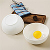 SKYTOP斯凯绨 陶瓷超大面碗骨瓷饭碗汤碗纯白7英寸2件套装