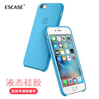 ESCASE 苹果 iPhone 6S Plus / iPhone 6 Plus 时尚液态硅胶保护套 （优雅蓝）