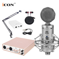 艾肯（iCON）Uports6 vst外置声卡电脑手机通用主播直播设备全套 Uports6+iSK BM-5000