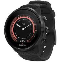 SUUNTO 颂拓 SS050254000 GPS 智能手表 50mm 黑色 硅胶表带 黑色( GPS、光电心率、智能电池）