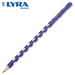 LYRA德国艺雅粗杆洞洞铅笔B儿童三角形铅笔小学生用书写铅笔L1870101单支装