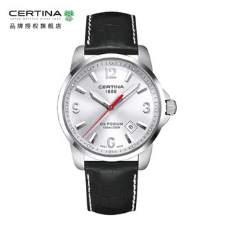 CERTINA 雪铁纳冠军系列石英男士皮带腕表 C001.610.16.037.00