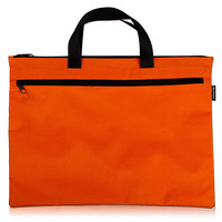 欧标（MATE-IST）手提文件袋 拉链资料袋 双层牛津布公文包 橘色 B2200