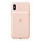  Apple iPhone XS 智能电池壳 - 粉砂色　