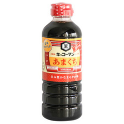 日本进口 龟甲万 万字甜口酱油 酿造酱油500ml *10件