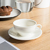 承文阁 德化白瓷咖啡杯早餐杯水杯北欧咖啡杯套装陶瓷杯马克杯白色 C-B163