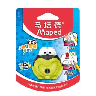 商品马培德 maped 小青蛙智能卷笔刀 绿色 转笔刀 小学生削笔器