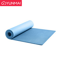 云麦YUNMAI瑜伽垫 男女初学者运动健身垫子 tpe环保双面防滑 加长加厚 送便携背包 藏蓝色