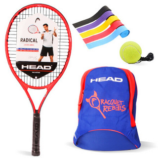 海德HEAD儿童网球拍青少年网拍 穆雷Radical赠背包手胶网球 已穿线 适合9-12岁 25英寸红色