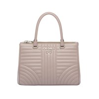 PRADA 普拉达 19秋冬女士Diagramme系列皮革灰色手袋 1BA863VMOI-2D91-F0CH4