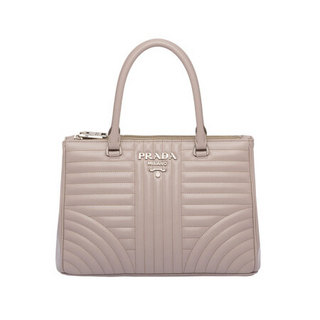 PRADA 普拉达 19秋冬女士Diagramme系列皮革灰色手袋 1BA863VMOI-2D91-F0CH4