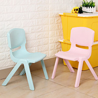 百优汇 凳子塑料幼儿童靠背椅加厚靠背凳儿童凳子小椅子 粉色 BYH-1551*