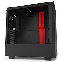 NZXT 恩杰 H510i RGB ATX机箱 半侧透 黑红