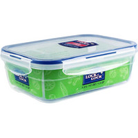 LOCK&LOCK; 进口保鲜盒 微波炉饭盒塑料餐盒密封便当冰箱收纳盒长方形1.2L
