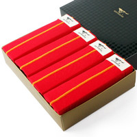 七匹狼红内裤 男士平角内裤纯棉本命年四角裤新婚新年红运裤头D3040-L