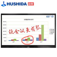 互视达（HUSHIDA）会议平板教学一体机触摸电子白板多媒体超高清4K显示器65英寸Windows i3（无支架）