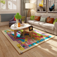 问暖 韩国碳晶电热地毯地板 家用榻榻米移动地暖垫 客厅电热垫取暖毯 儿童爬行垫 彩绘表层200