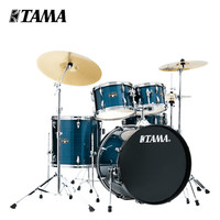 TAMA 架子鼓帝王之星IE52KH6-HBK 五鼓三镲原声爵士鼓+沙宾镲片 拉丝黑