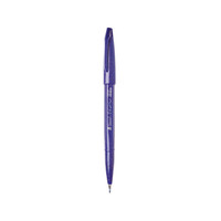 日本派通(Pentel)彩色软毛笔秀丽笔 弹性笔尖水性笔Touch手帐书信贺卡用 SES15C紫色/单支装