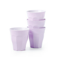 Duralex法国进口钢化玻璃水杯套装家用果汁杯茶杯220ml 梦幻紫4只装