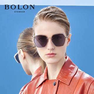 暴龙BOLON太阳镜2019年新款女款眼镜多边形墨镜BL7055C33