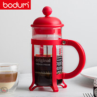 波顿（BODUM）法压壶 欧洲原装进口玻璃手冲手压咖啡壶家用小型便携 咖啡杯过滤杯茶壶小容量350ml 1903-294 *3件