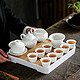 苏氏陶瓷 茶具套装（茶壶+三才盖碗）简约白瓷