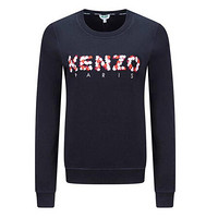 KENZO 高田贤三 女士黑色棉质印花套头衫 F852SW721952 99 XS