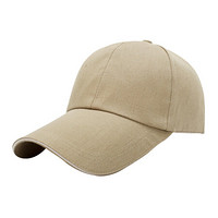 艾可娃 IKEWA BQM153夏季男士棒球帽子 纯色户外加长棒球鸭舌遮阳高尔夫球旅游帽子 深驼色