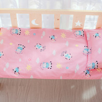 喜亲宝(K.S.babe)婴儿褥子 幼儿园褥子床垫子全棉新生儿褥套褥芯枕套枕芯四件套 135*60+50*30CM 粉色系