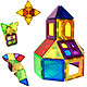 魔磁玩家彩窗建构片45件套 磁力片儿童玩具磁力片积木拼插玩具磁铁玩具 彩色磁力片 *4件