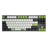 Varmilo 阿米洛 熊猫VA87 108键 有线机械键盘 黑白绿 Cherry茶轴 单光