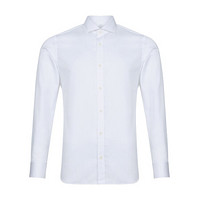 Z ZEGNA 杰尼亚 奢侈品 19新款 男士白色棉质长袖衬衫 505500 9DFEDI 40码