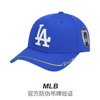 MLB2019新款棒球帽男女通用帽子男韩版LA道奇队鸭舌帽刺绣卡通小狗太阳帽 蓝色白标LA 帽围可调节55cm-59cm