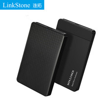 连拓（LinkStone）移动硬盘盒2.5英寸USB3.0 SATA串口笔记本硬盘外置壳固态机械ssd硬盘盒子 黑色 E110A