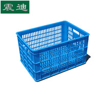 震迪 周转筐外径480*345*265 蔬菜筐水果筐镂空篮葡萄筐塑料筐 B3收纳筐物流筐
