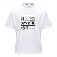 Le Coq Sportif/乐卡克 男圆领短袖T恤 CY-0139191 白-WHT M