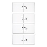 苏美特文件柜办公柜钢制铁皮柜资料柜档案柜储物柜分体五节柜四节组合柜加厚款