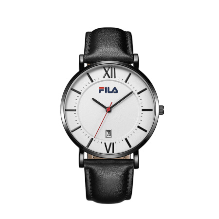 斐乐(fila)手表男款针扣式皮革表带男士运动休闲石英学生手表 flm38