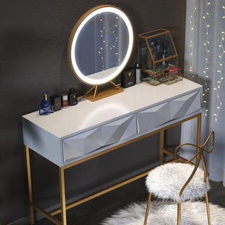 安尔雅（ANERYA）梳妆台卧室北欧ins风简约现代小户型铁艺经济型迷你网红化妆桌子