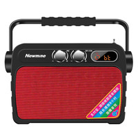 纽曼(Newmine)K92 广场舞音响户外移动智能蓝牙音箱小型便携式手提无线麦克风喇叭扩音器插卡 红色