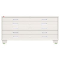 钱柜 底图柜工程图纸柜办公柜印刷存画柜 钢制移动带锁 0号下节带轮