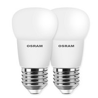 欧司朗（OSRAM）LED灯泡小球泡3.3W 6500k E27大口 日光色 双支装